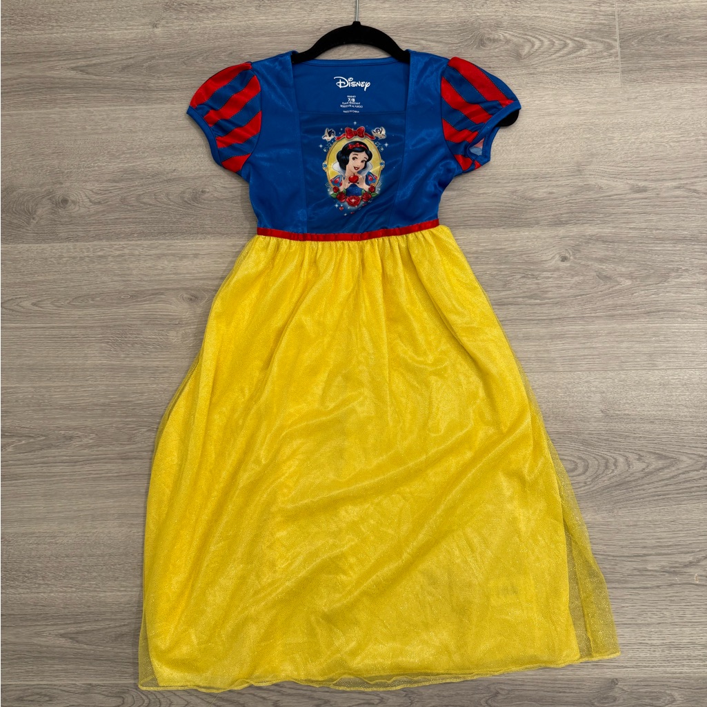 Disney Snow White Costume For Kids - Blue, Red, And Yellow